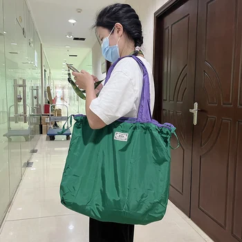 Средна Чанта От Съвсем Малък Множество Дългогодишна Чанта-Тоут Сгъваема Чанта За Пазаруване Пътна Чанта През Рамо Дамски Чанта За Съхранение