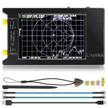 Nanovna-Litevna 50 khz-6,3 Ghz Преносим Вектор мрежов анализатор 4-инчов Антена анализатор HF, VHF, UHF, КСВ, данните фаза забавяне, Smith