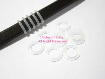 12 мм прозрачна Лакричные силиконови уплътнителни пръстени 10x6 мм кожа гумена запушалка мъниста