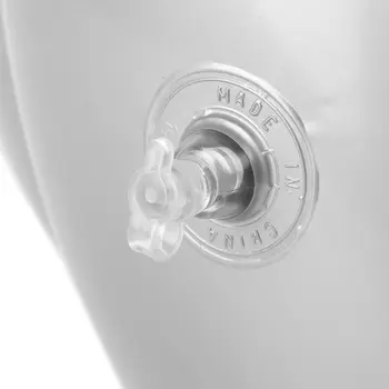 PVC Сребърна Половината Мъжки Модел Надуваем Форма на Торса на Манекена Окачен Дисплей С Ръка Надуваем Манекен Мъжки Манекен Модел на Торса