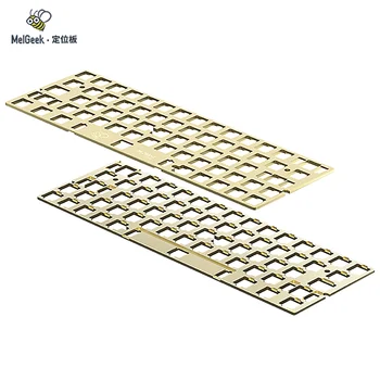 Готварска печка 60% от месинг CNC MelGeek латунная за Mojo60 подгонянная печатна платка механична клавиатура е съвместима с клавиатура GH60 или печатна платка 61 63 64 ключове