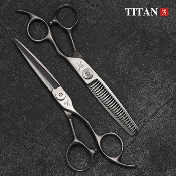 Titan професионални фризьорски ножици, ножици за рязане на салонные ножици за коса Япония стомана vg10 Нов дизайн