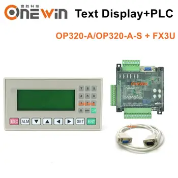 Текстов дисплей OP320-A OP320-AS и индустриална такса управление на АД FX3U 14/24/48/56 с кабелна връзка
