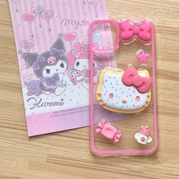 Обемна Калъфи за телефони Sanrio Hello Kitty за Xiaomi Redmi K40 K30 K20 note 11 10 9 8 7 pro с прозрачен капак