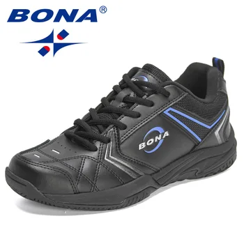 BONA 2022 Нови Дизайнерски Класически Маратонки За Бягане, Мъжки Удобни Спортни Обувки, Мъжки Модни Универсална Тенис Обувки Masculino