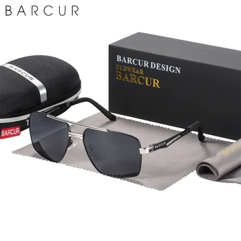 BARCUR Марка Пилот Стил Метална Рамка Слънчеви Очила За Жени, За Мъже HD Поляризирани За Жени Нюанси на Шофиране Фотохромичните Защита От Слънцето Очила Огледало UV400