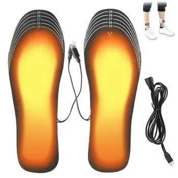 USB Електронни Стелки За Обувки С Топъл басейн, Топли Топли Чорапи, Мат, Електрически Нагревателни Стелки, Миещи Стелки За Унисекс