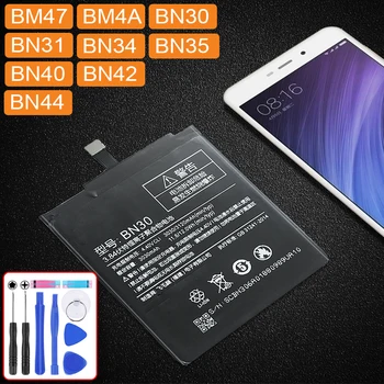 Батерия За Xiaomi Redmi 3 3S 3X4 4A 4X5 5A 5 Plus Pro Prime батерия BM47 BM4A BN30 BN34 BN35 BN40 BN42 BN44 bn 30 34 35 40 44