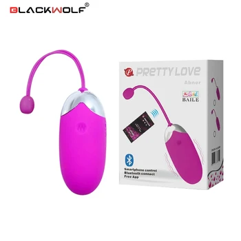 Черен Вълк USB Зареждане на Bluetooth Безжичен Вибратор Приложение за Дистанционно Управление Вибратори за Жени Вибриращи Секс Играчки Клитора яйце вибрадор