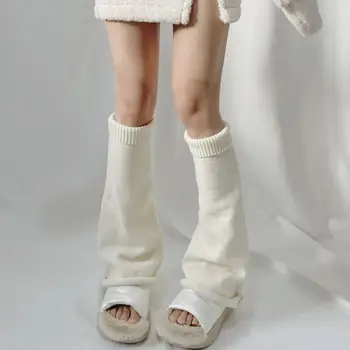 Разкроена терлици-ботфорты Kawaii Harajuku, Разкроена Гамаши, Японски Женски Чорапи, плетени калъф за Сладки Чорапи в стил пънк Y2k, Гамаши