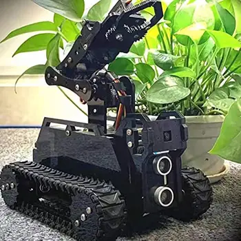 Adeept RaspTank WiFi Безжичен Интелигентен Робот-манипулатор Robot Комплект за Raspberry Pi (Такса Raspberry Pi в комплекта не са включени)