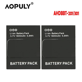 2 бр./лот AHDBT-302 AHDBT 302 301 201 Батерия за GoPro HD Hero 3 3 + Hero3 Hero3 + 1080 P 12 М 11 М 5MP Черен, Сребрист цвят, докато Издание