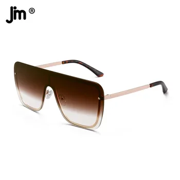 JM Модни Дамски Обувки За Мъже, Големи Слънчеви Очила Марка Дизайнерски Обувки Реколта Shield Слънчеви Очила с UV400